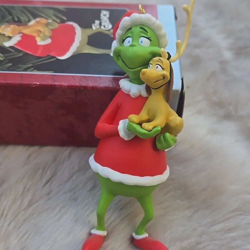 Hallmark Dr. Suess Grinch And Max Ornament, Vintage 1998